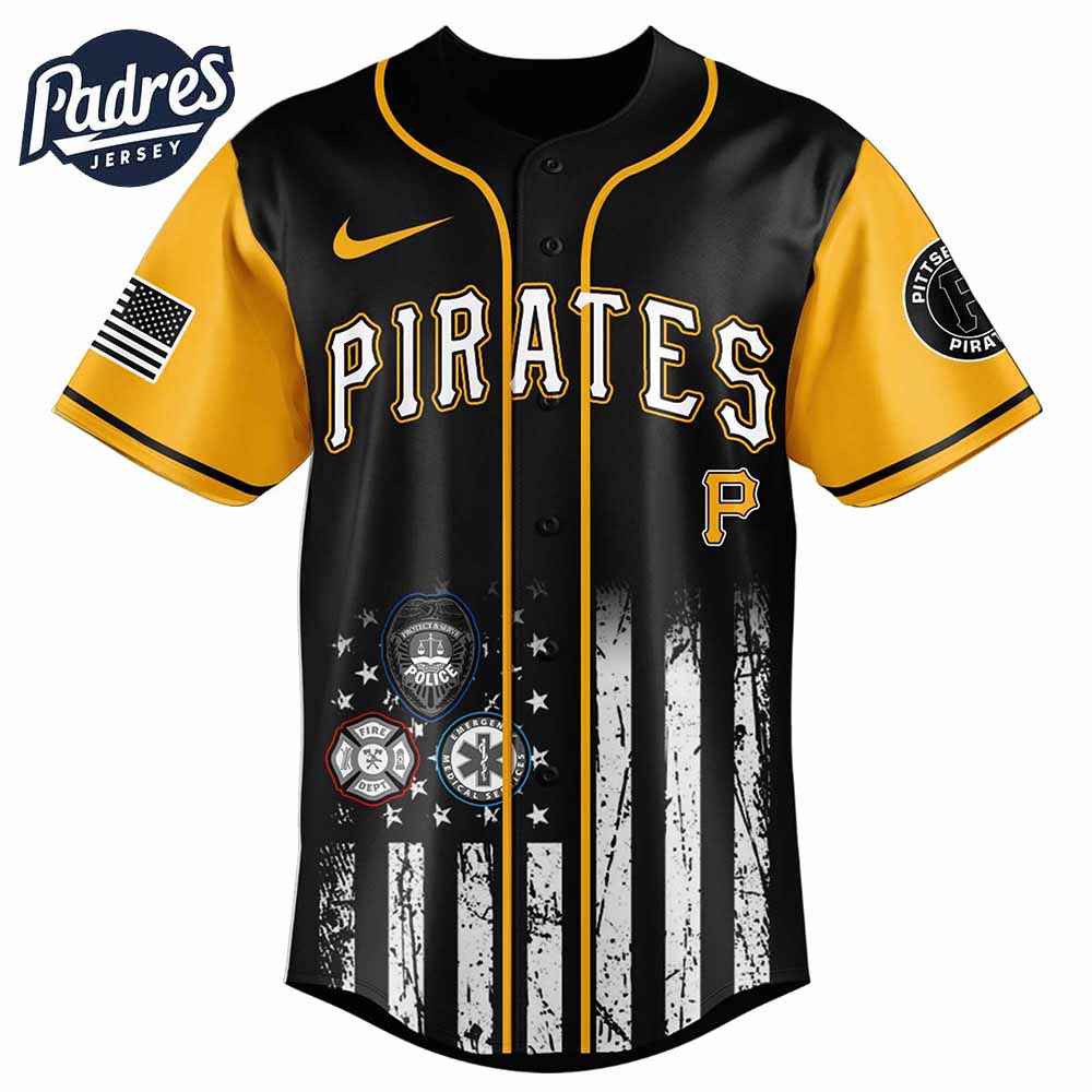 Pittsburgh Pirates MLB x First Responders Baseball Jersey - Padres Jersey Oasis: Elevate Your Baseball Style Game