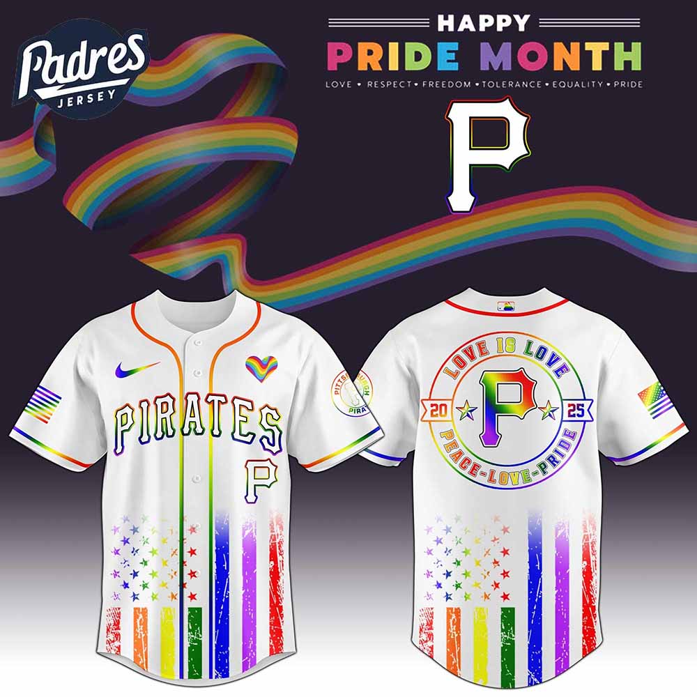 Pittsburgh Pirates MLB x Happy Pride Month Baseball Jersey - Padres Jersey Oasis: Elevate Your Baseball Style Game