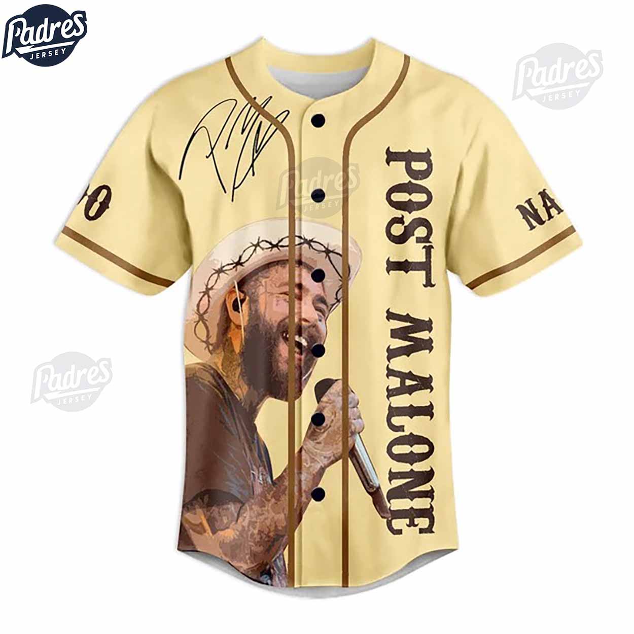 Post Malone I Had Some Help Custom Baseball Jersey - Padres Jersey Oasis: Elevate Your Baseball Style Game