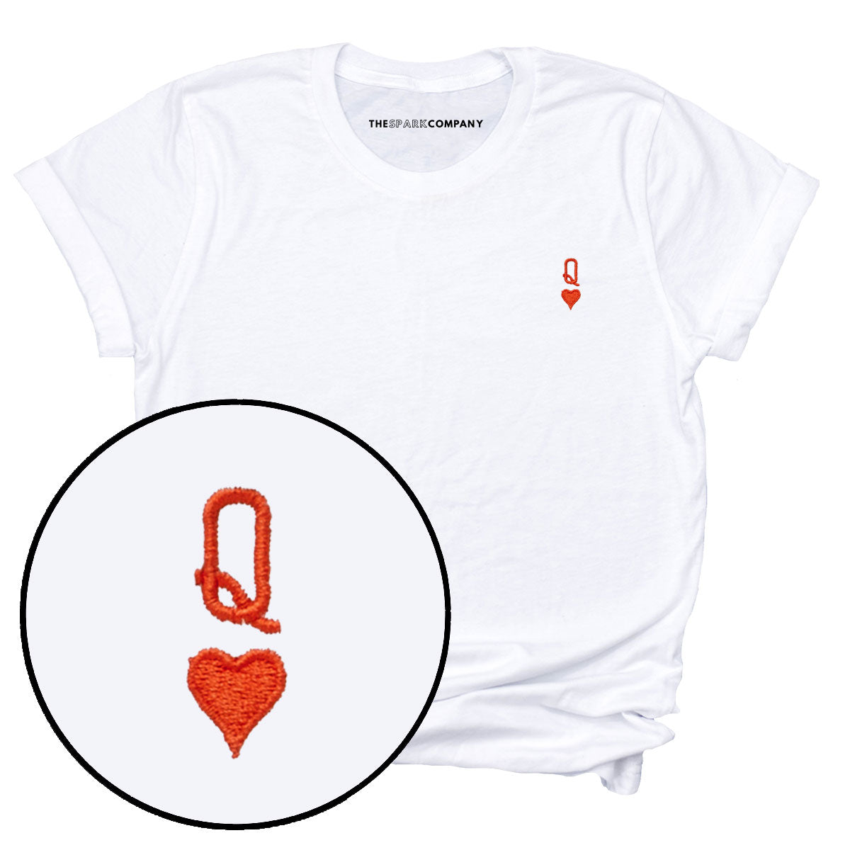 Queen Tiny Embroidery Detail T-Shirt