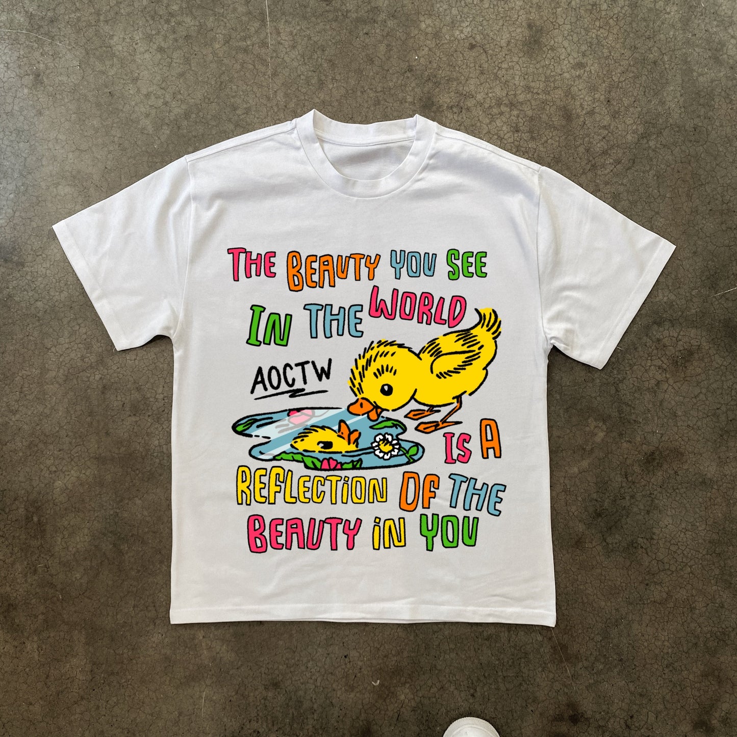 REFLECTIONS HEAVYWEIGHT WHITE T-SHIRT