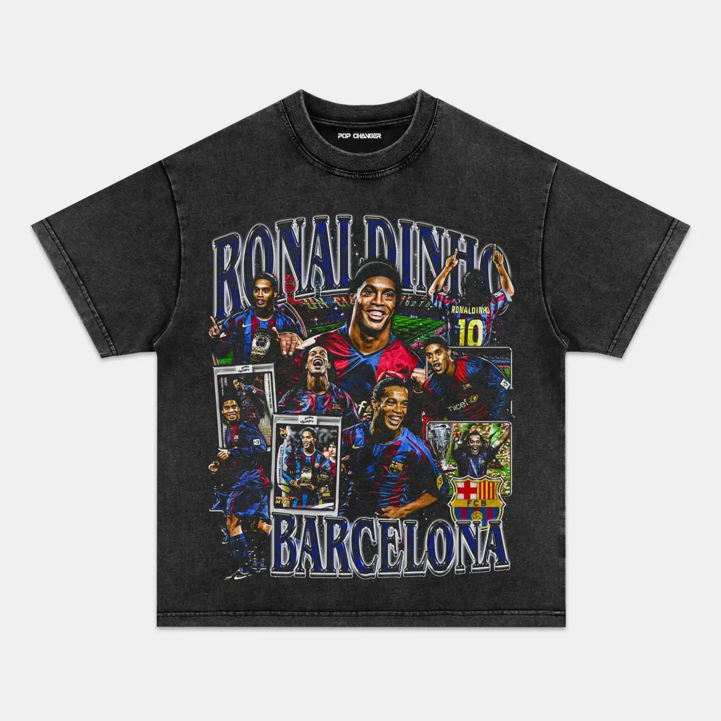 RONALDINHO - FCB TEE Style001