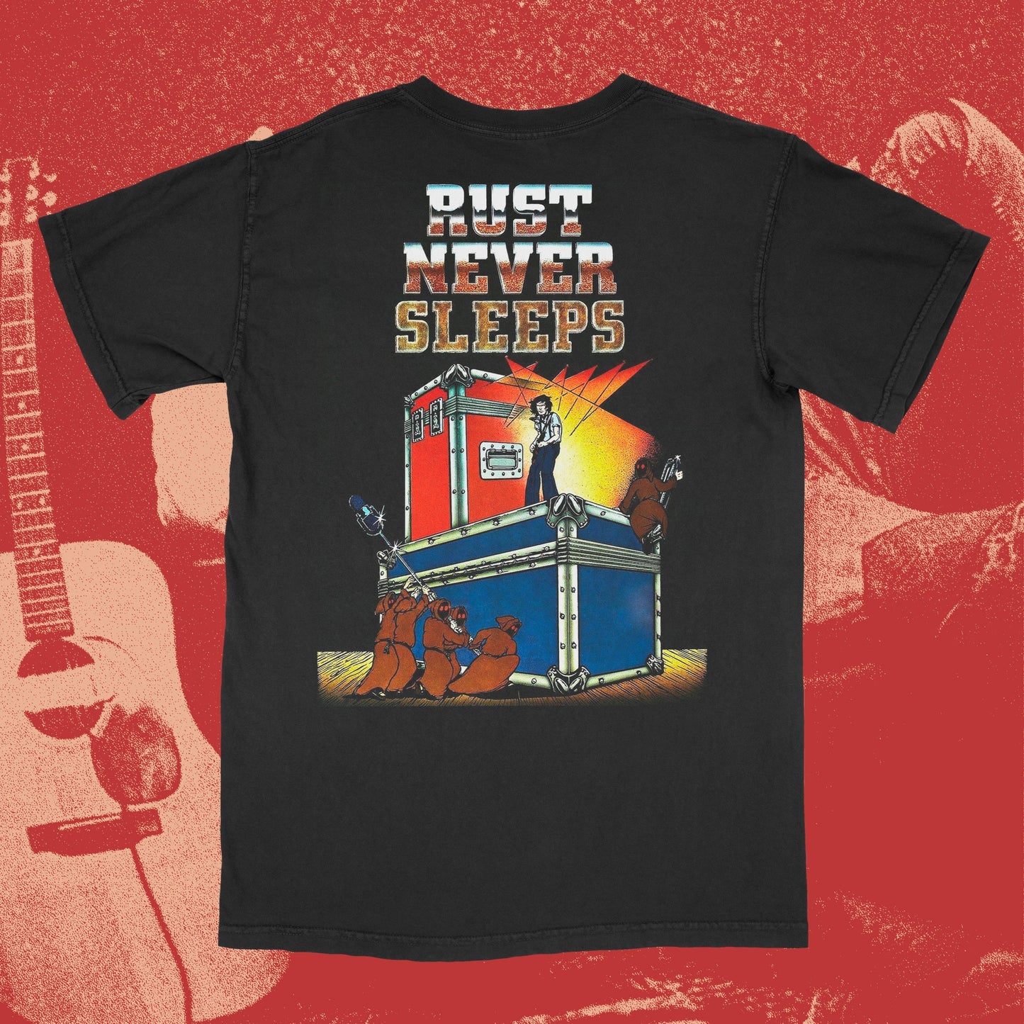 RUST NEVER SLEEPS - POCKET TEE