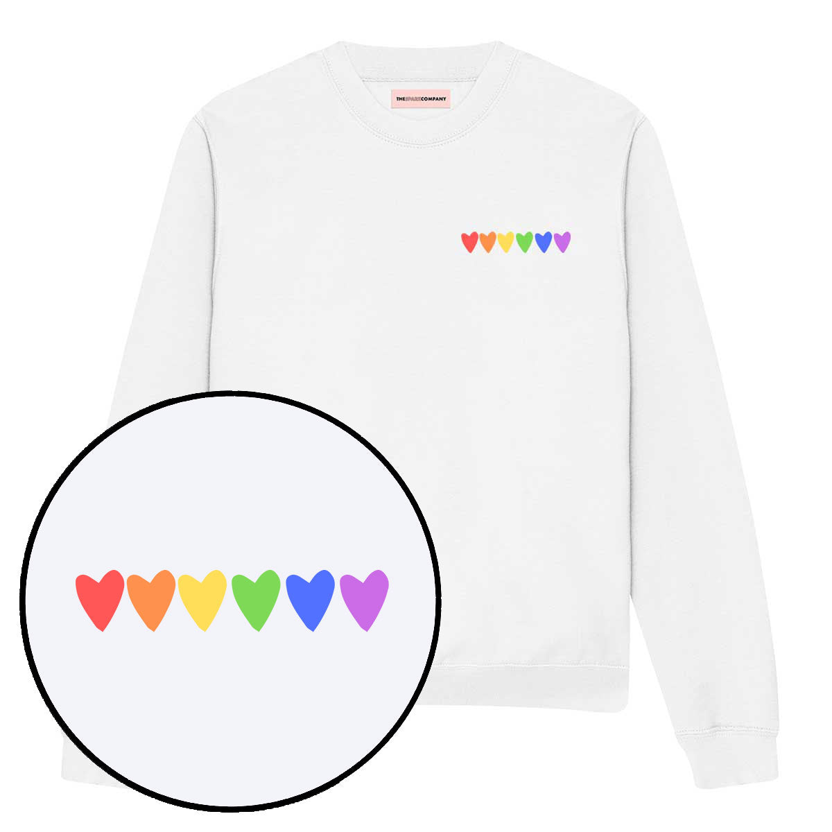 Rainbow Hearts Sweatshirt