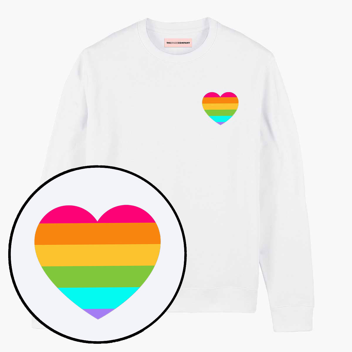 Rainbow Pride Heart Sweatshirt