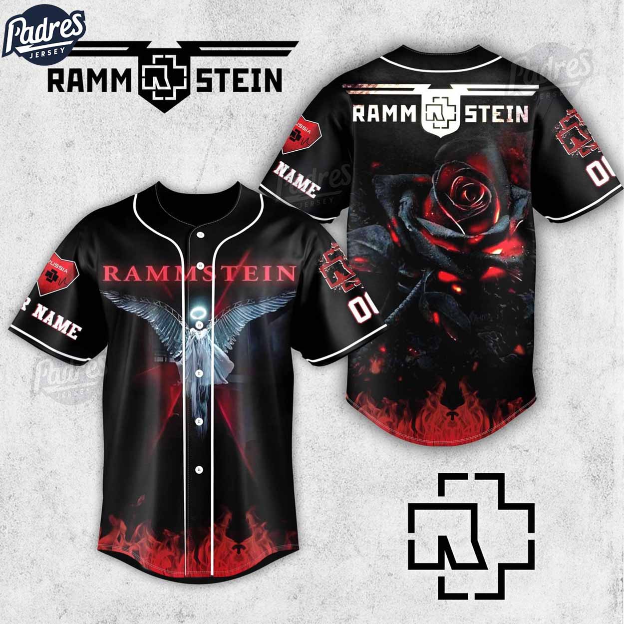 Rammstein Band Personalized Baseball Jersey Shirt - Padres Jersey Oasis: Elevate Your Baseball Style Game