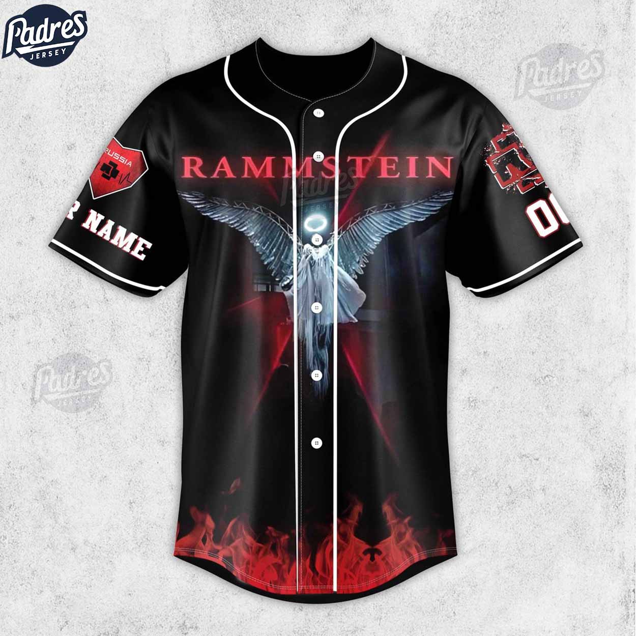 Rammstein Band Personalized Baseball Jersey Shirt - Padres Jersey Oasis: Elevate Your Baseball Style Game