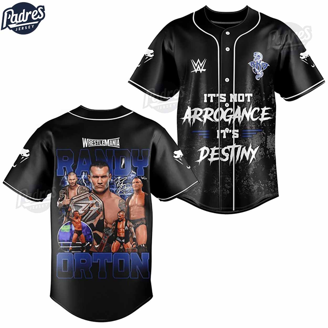 Randy Orton WWE Baseball Jersey Style - Padres Jersey Oasis: Elevate Your Baseball Style Game