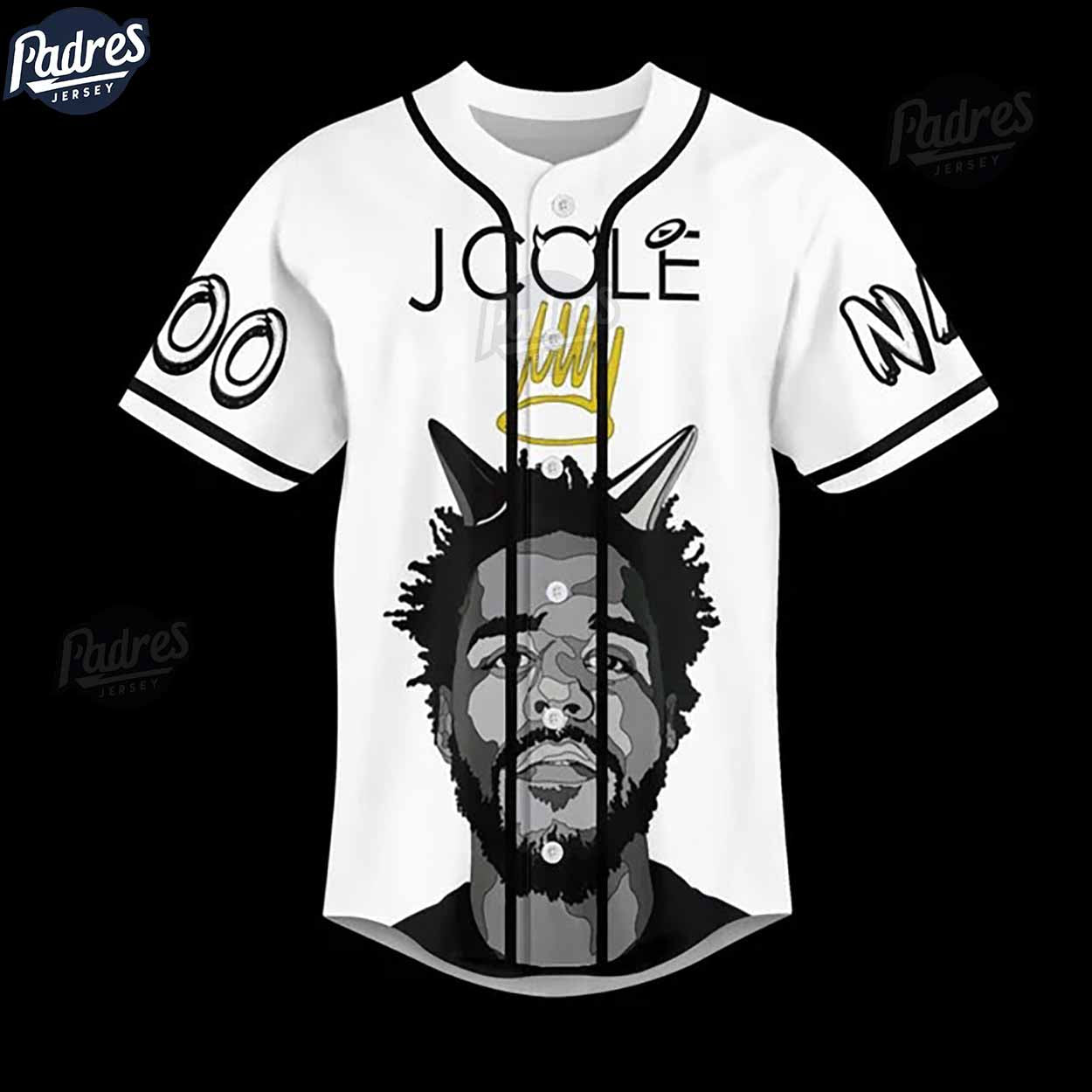 Rapper J Cole Custom Baseball Jersey - Padres Jersey Oasis: Elevate Your Baseball Style Game