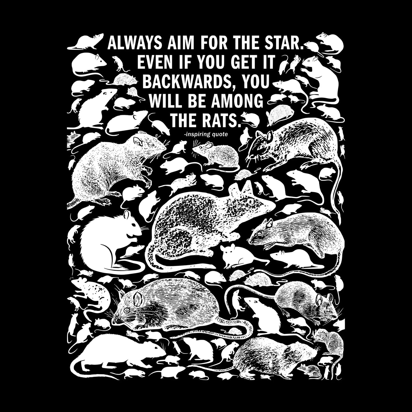 Among The Rats Oversized Tee