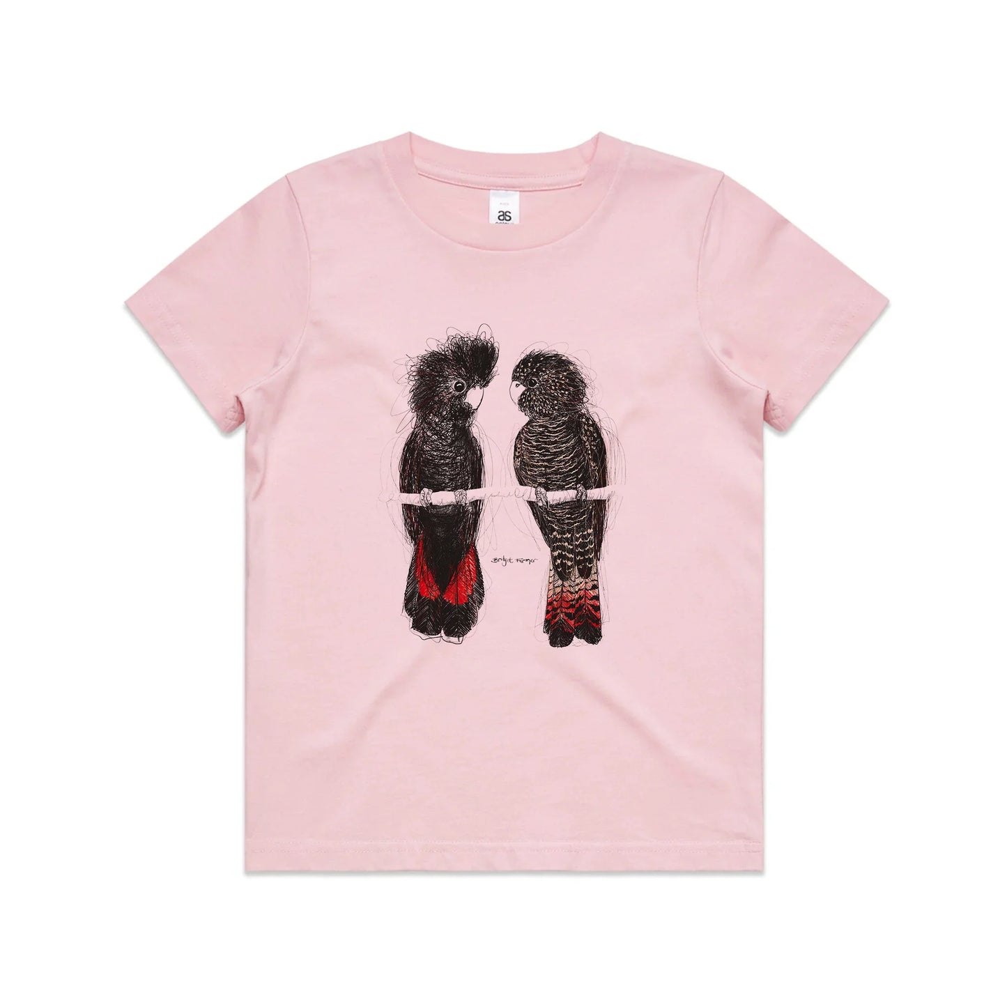 Red Tailed Black Cockatoos Kids Tee