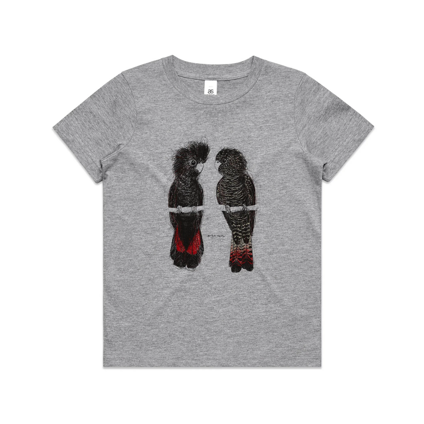 Red Tailed Black Cockatoos Kids Tee