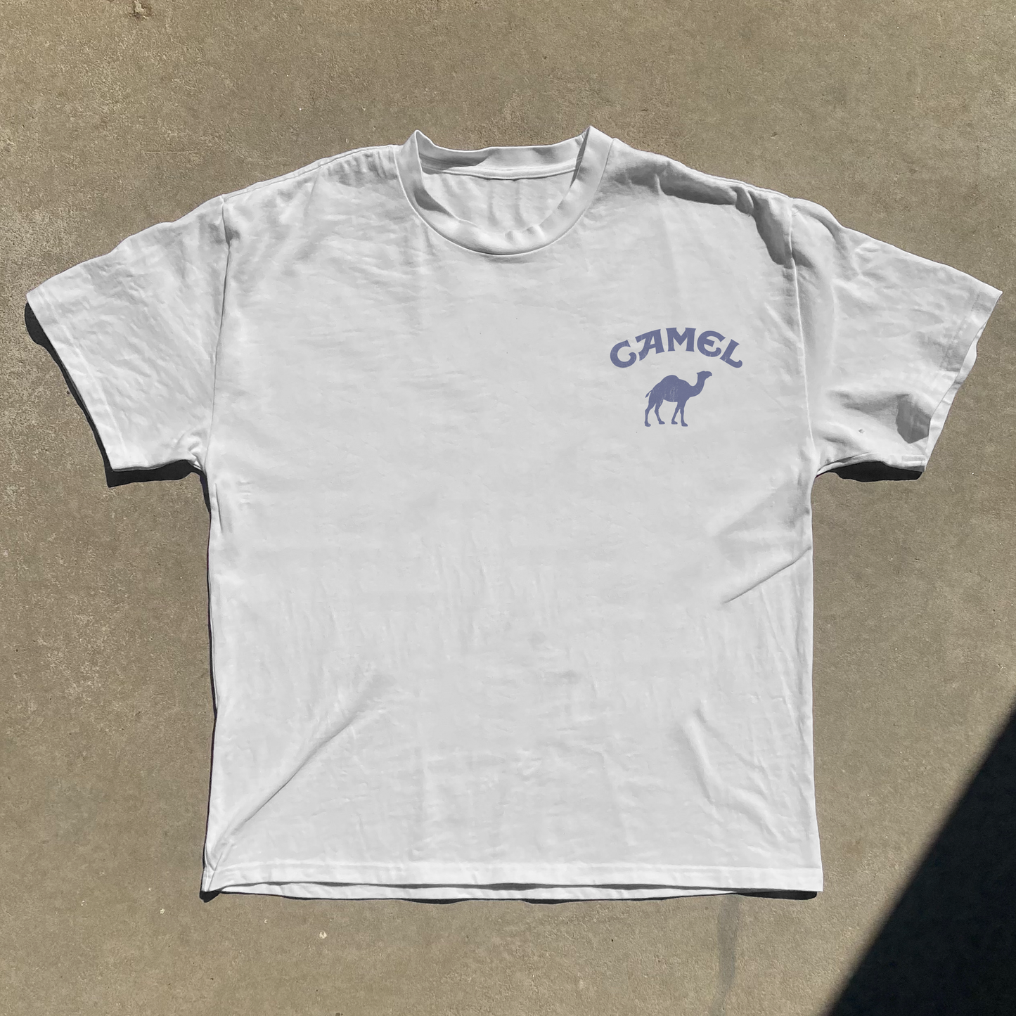 RETRO DAKAR RALLY WHITE HEAVY WEIGHT TEE