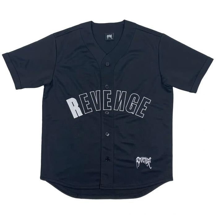 Revenge Black Jersey Embroidered (REVE-JS002) Men's Sizes S-XL