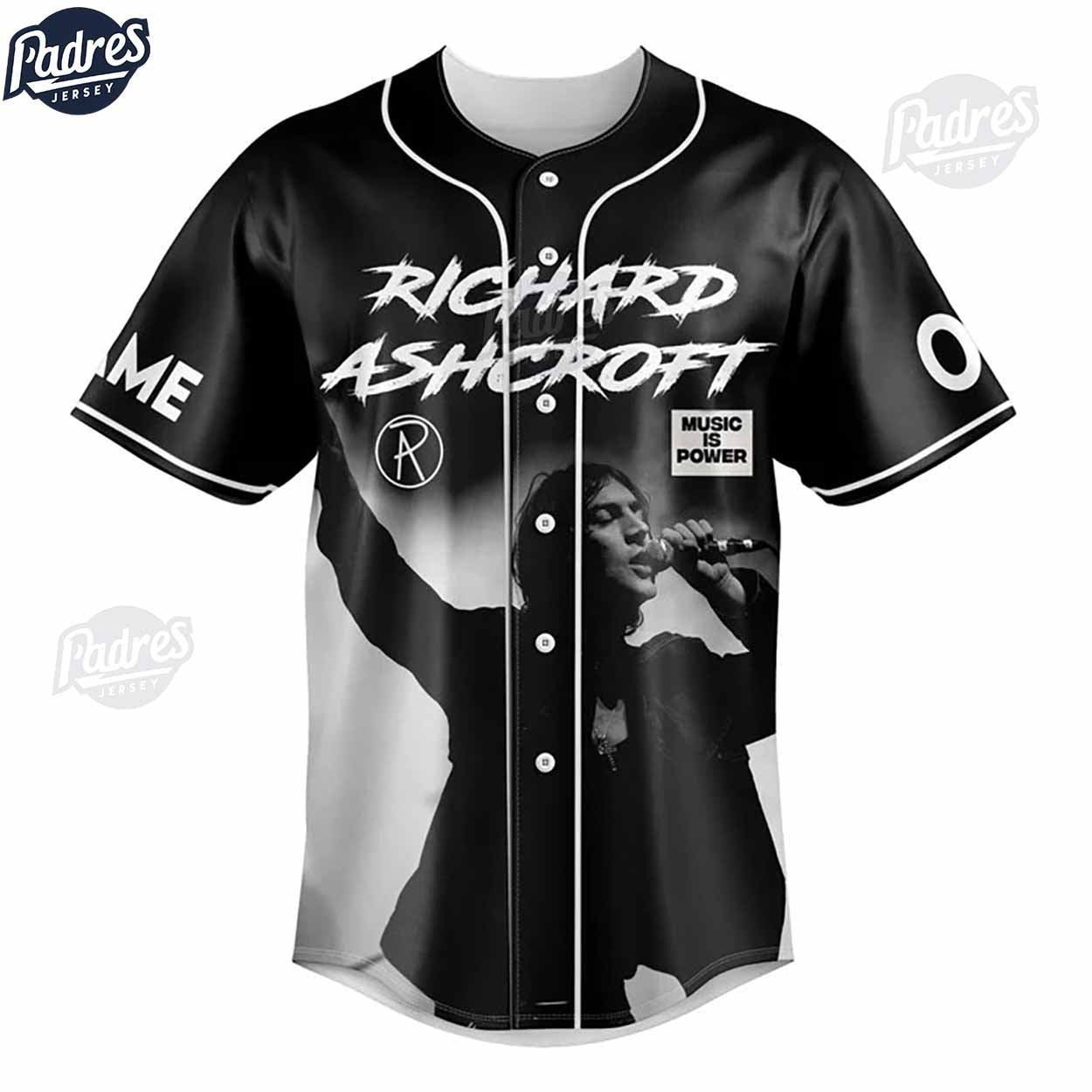 Richard Ashcroft Custom Baseball Jersey Style - Padres Jersey Oasis: Elevate Your Baseball Style Game