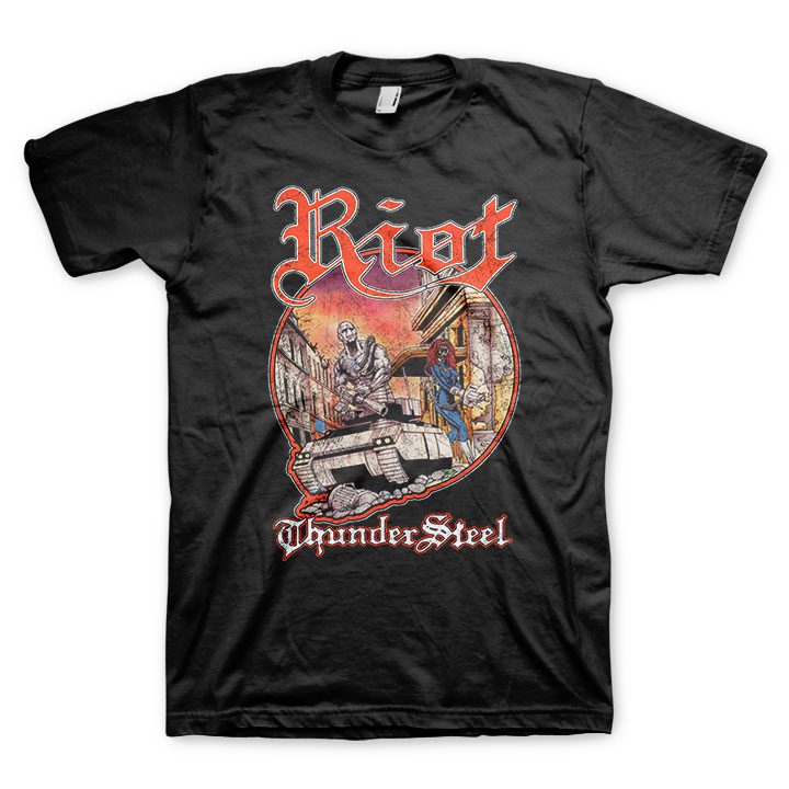 Riot V Thundersteel Black Tee