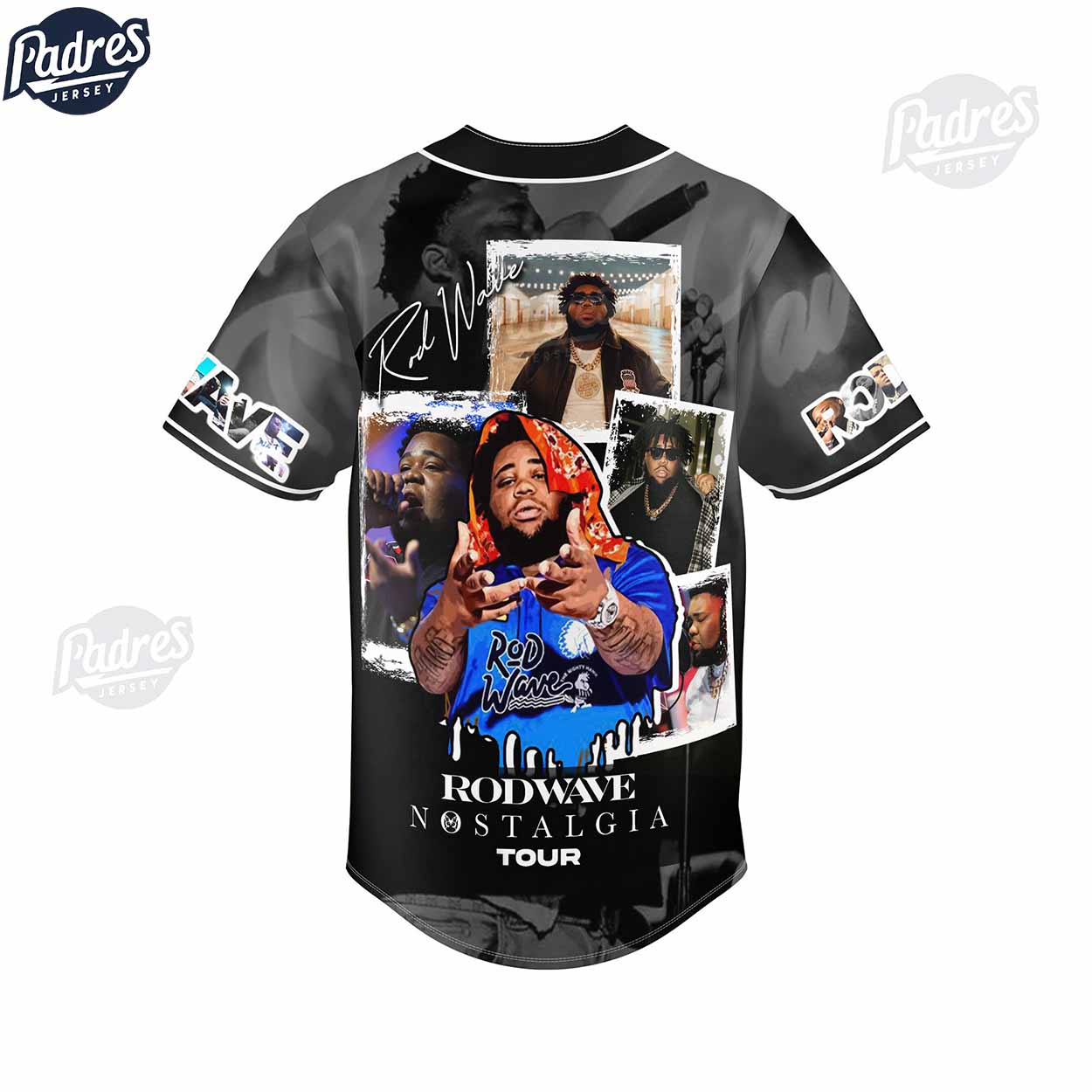 Rod Wave Nostalgia Tour Baseball Jersey - Padres Jersey Oasis: Elevate Your Baseball Style Game