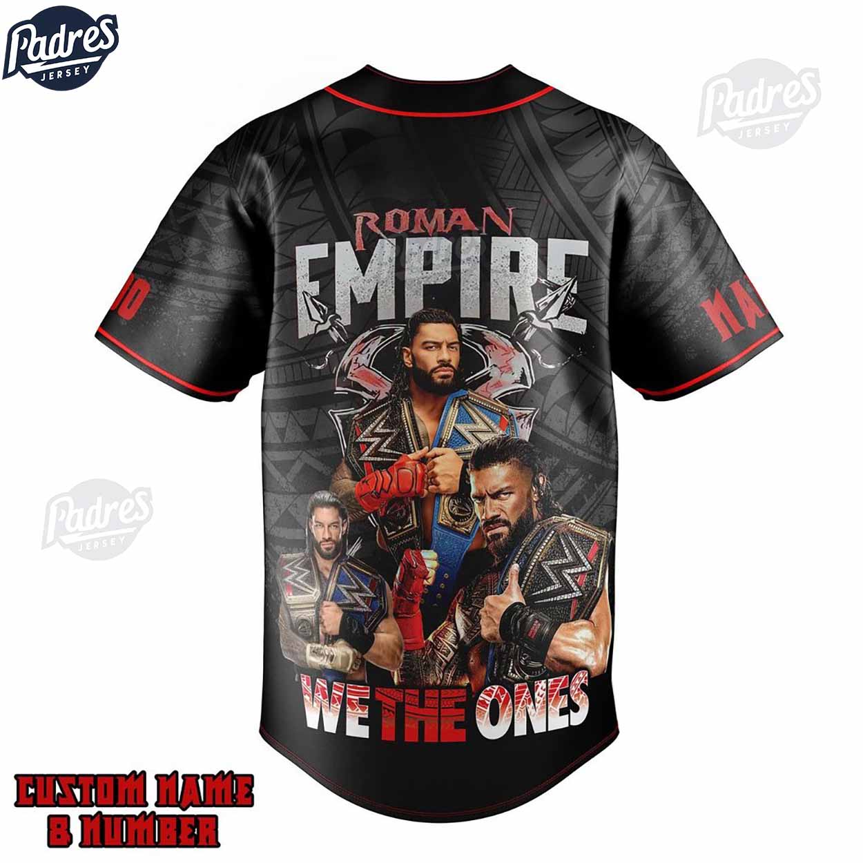 Roman Reigns Empire Custom Baseball Jersey - Padres Jersey Oasis: Elevate Your Baseball Style Game