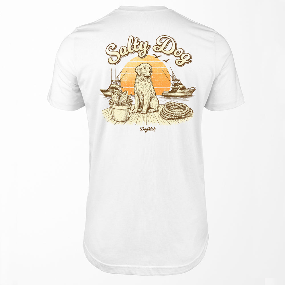 Salty Dog Premium Tee White