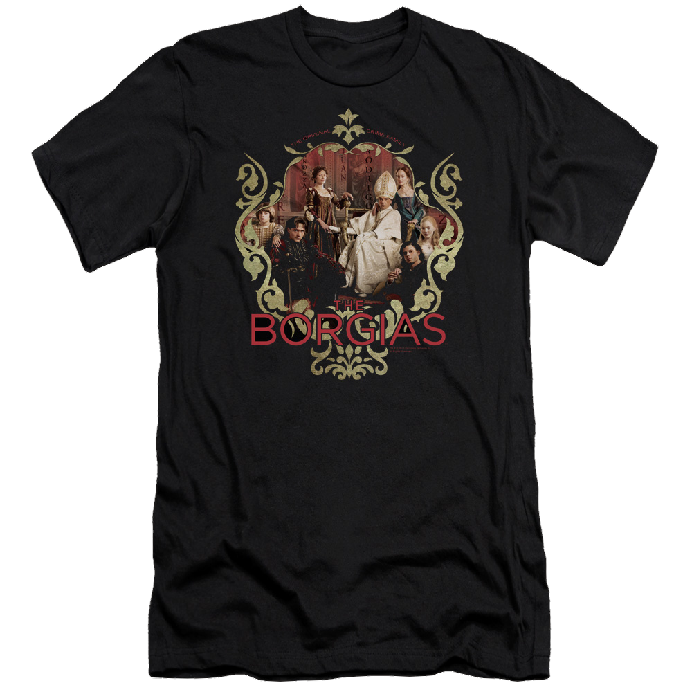 Borgias Family Portrait Premium Adult Slim Fit T-Shirt