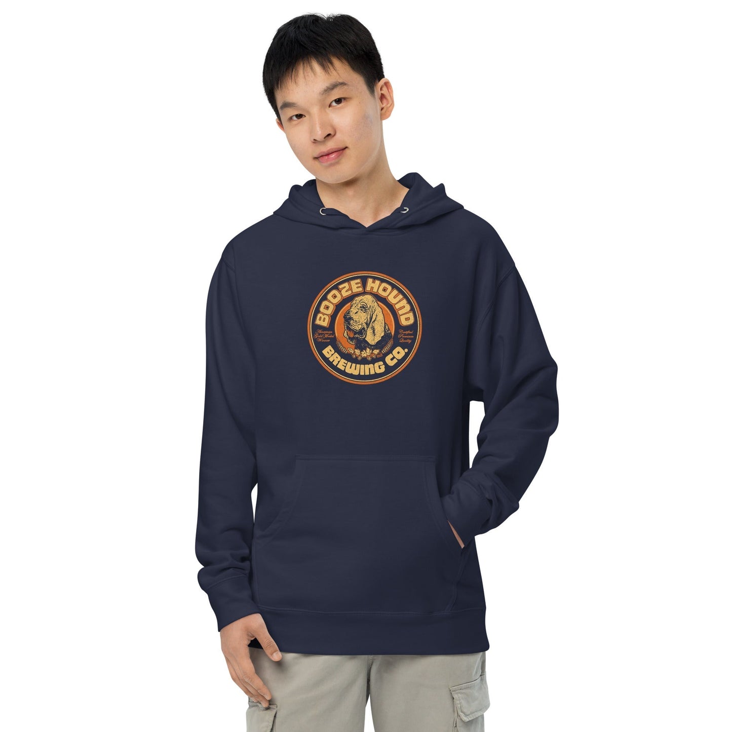 Unisex Boozehound Brewing Co. Midweight Pullover Hoodie