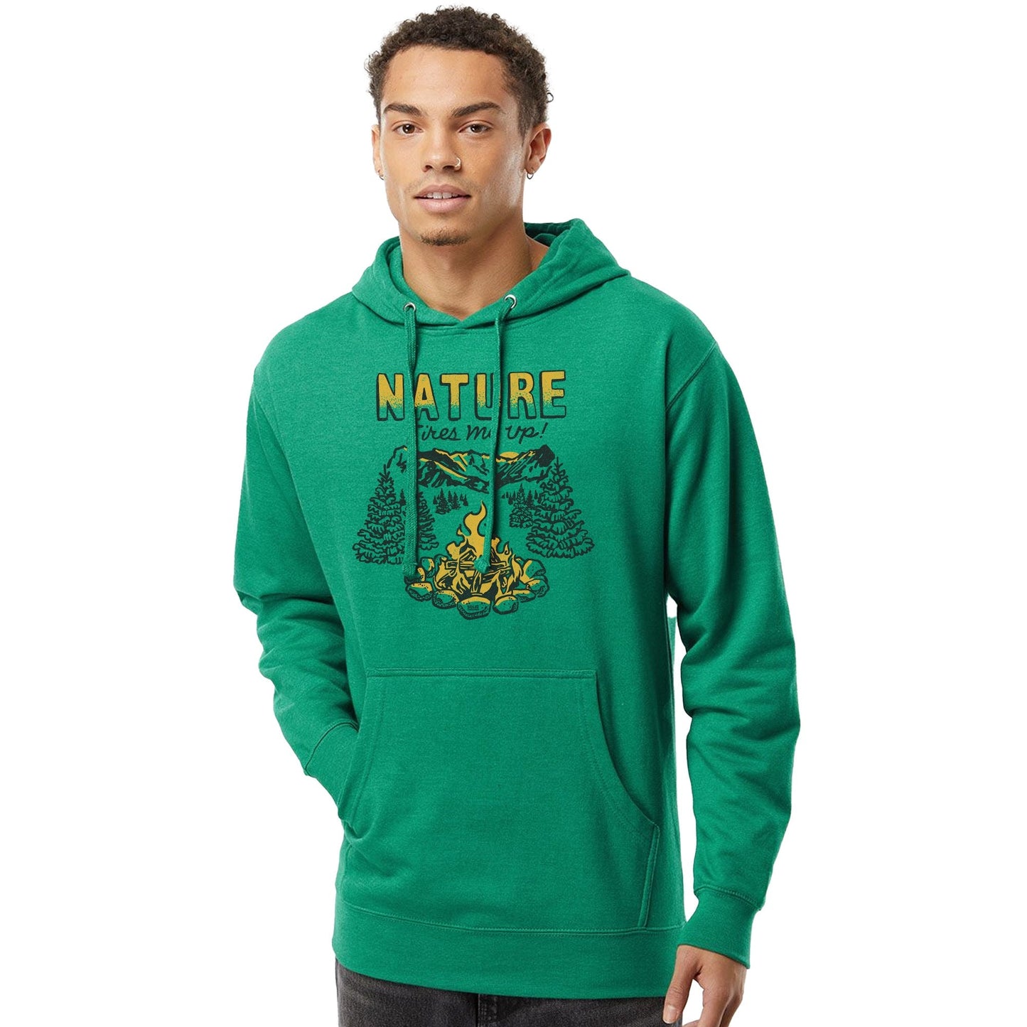 Unisex Nature Fires Me Up Midweight Pullover Hoodie