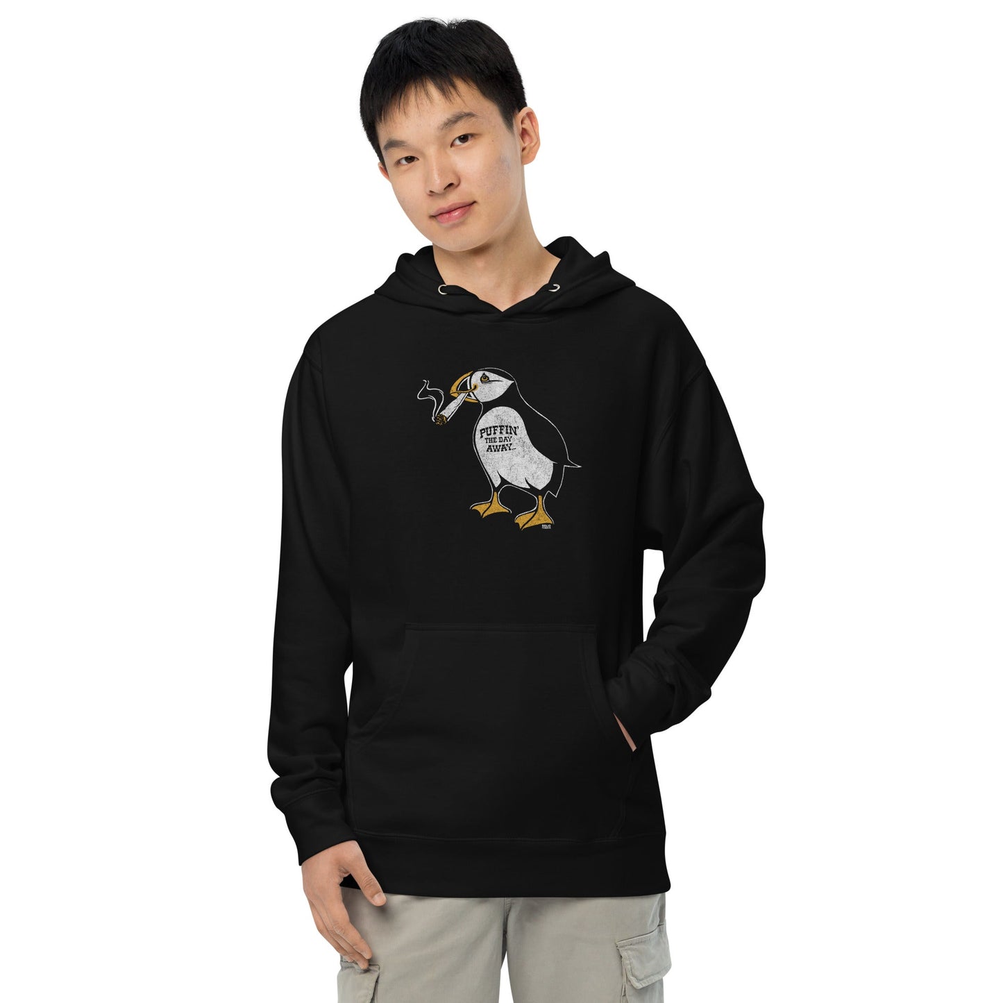 Unisex Puffin Away Midweight Pullover Hoodie