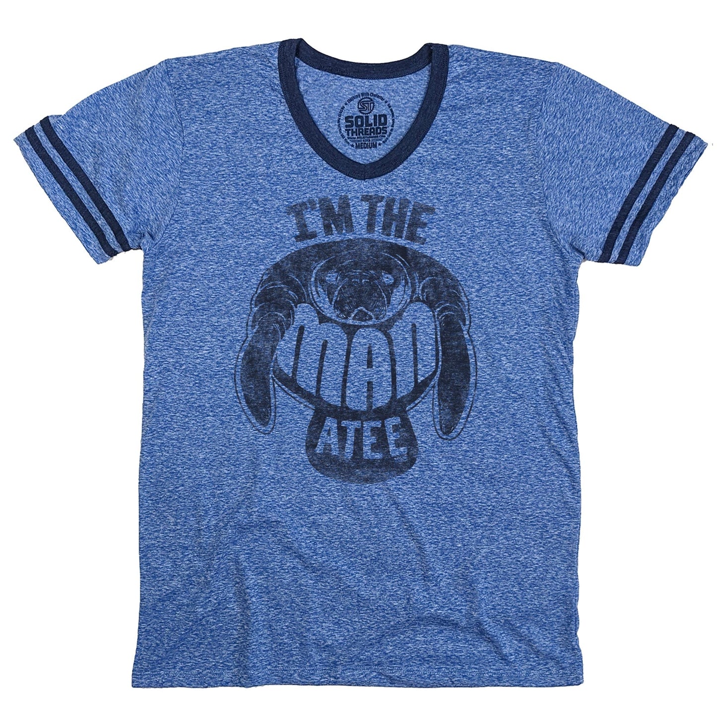 The Manatee Ringer V-Neck Tee