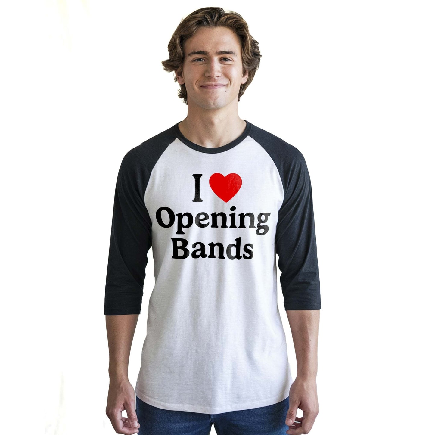 Unisex I Love Opening Bands Baseball Tee
