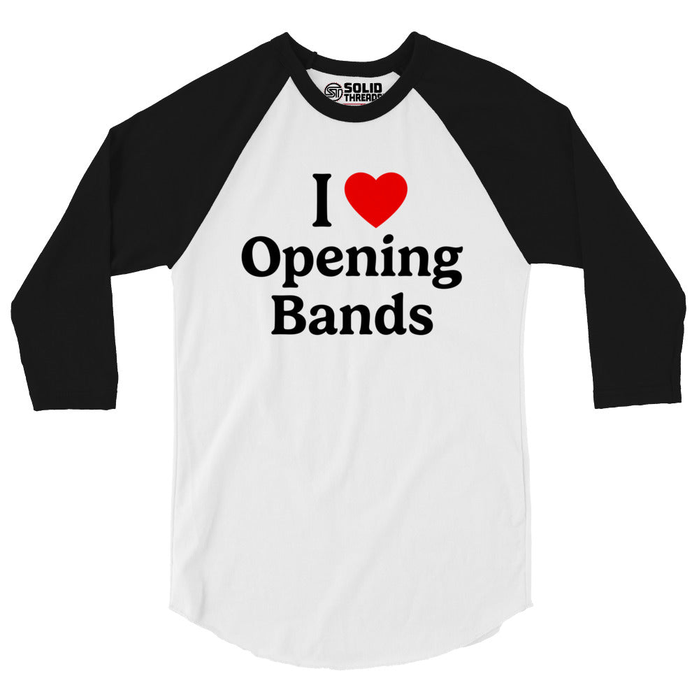 Unisex I Love Opening Bands Baseball Tee