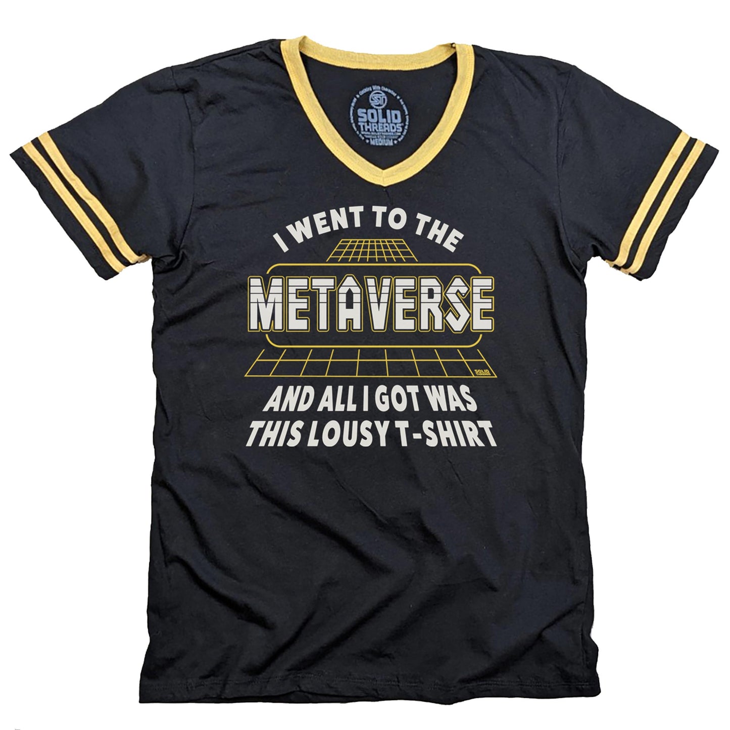 I Went to the Metaverse and I All Got was This Lousy Ringer V-Neck Tee