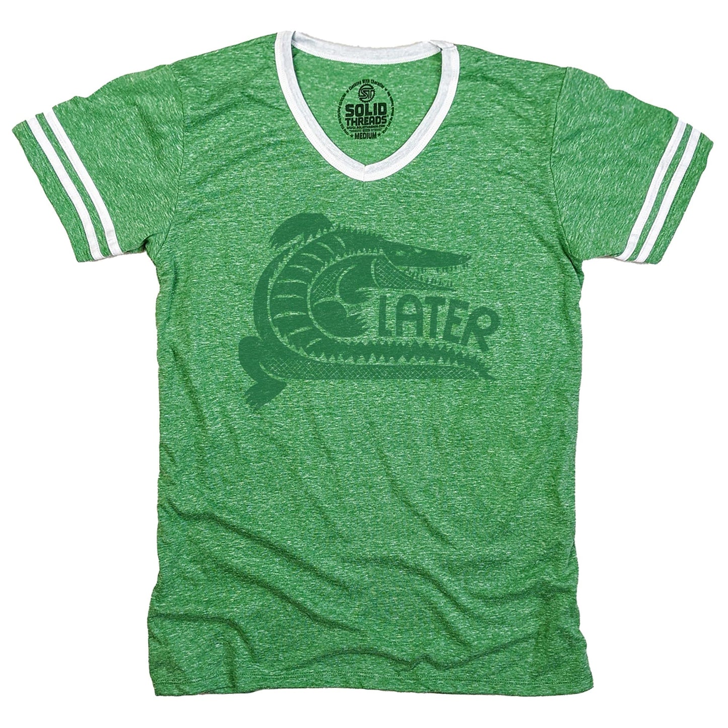 Later Gator Ringer V-Neck Tee