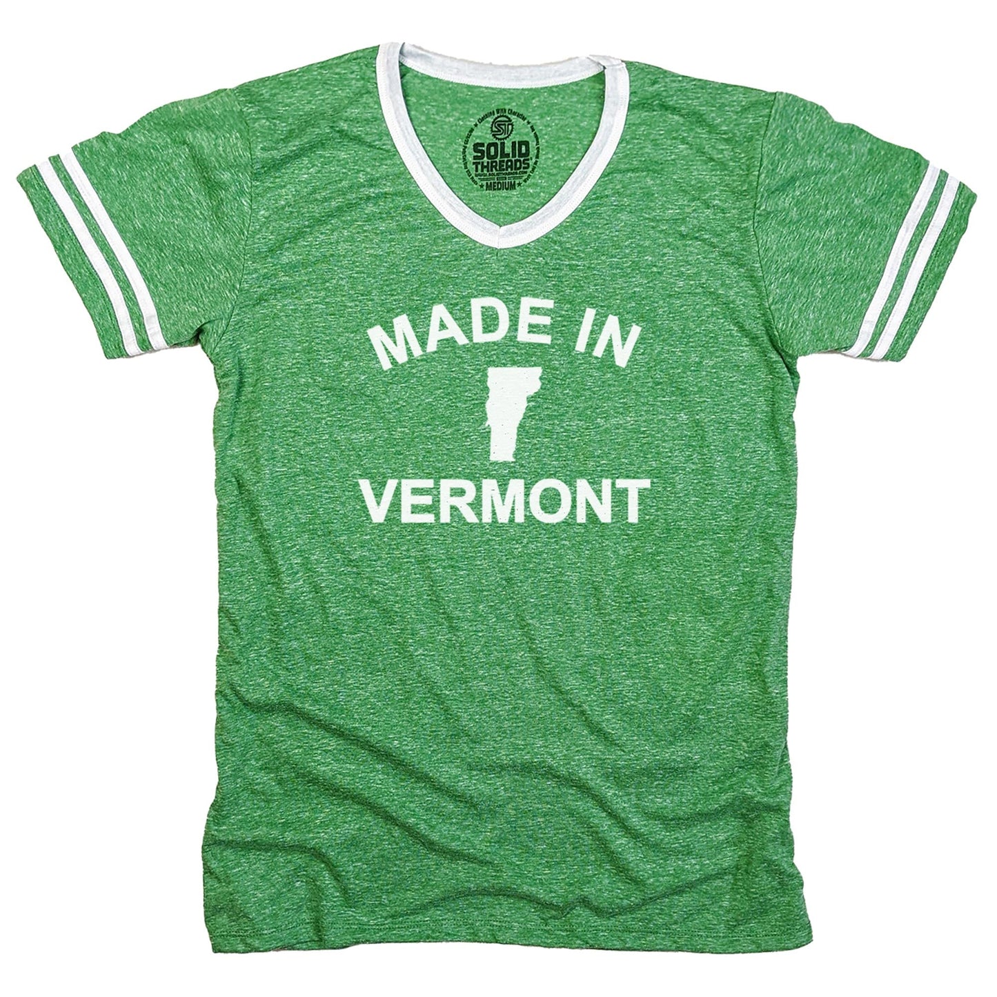 Made in Vermont Ringer V-neck Tee