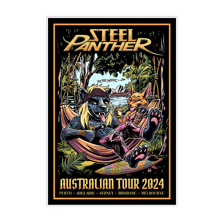 Steel Panther / Australian Tour Poster