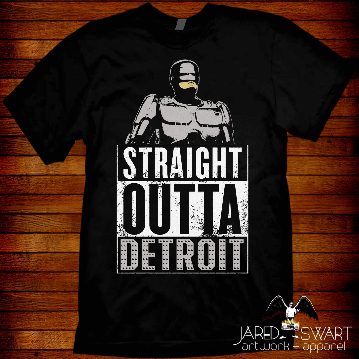 Robocop T-shirt Straight Outta Detroit pop-art