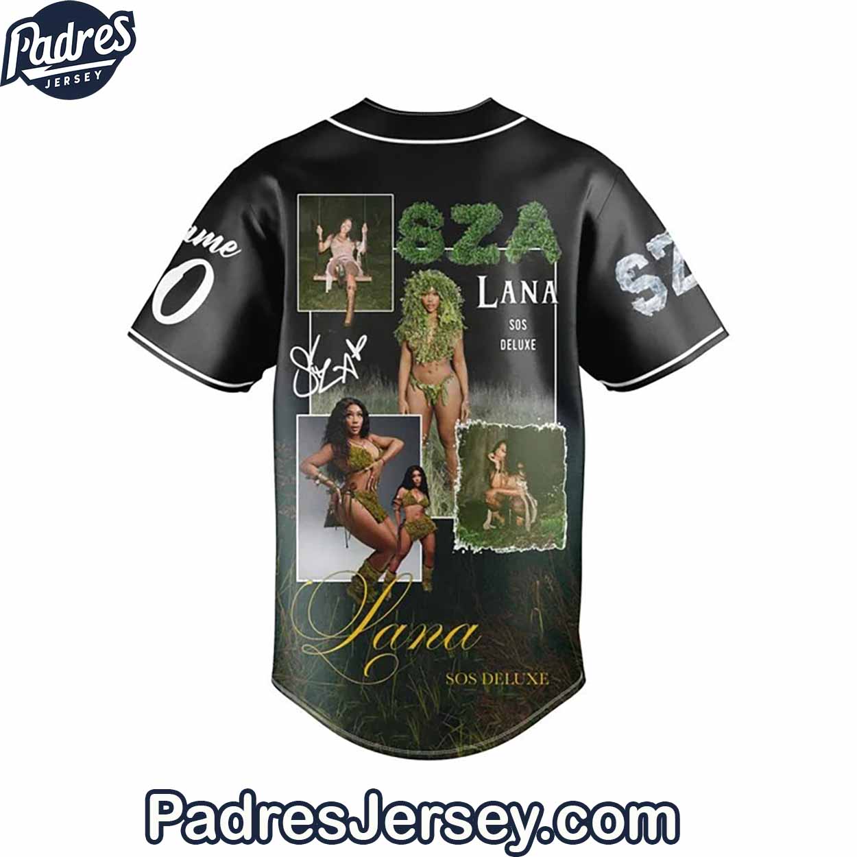 SZA Release SOS Deluxe Custom Baseball Jersey Outfit - Padres Jersey Oasis: Elevate Your Baseball Style Game