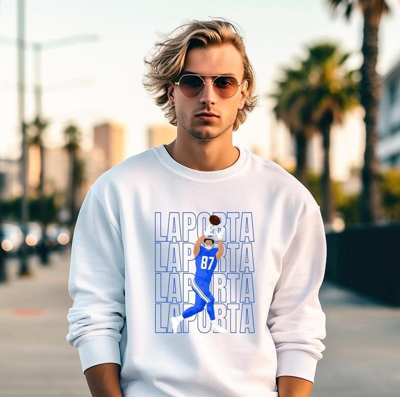 Sam LaPorta Detroit Unisex Crewneck Sweatshirt, Gift For Fan