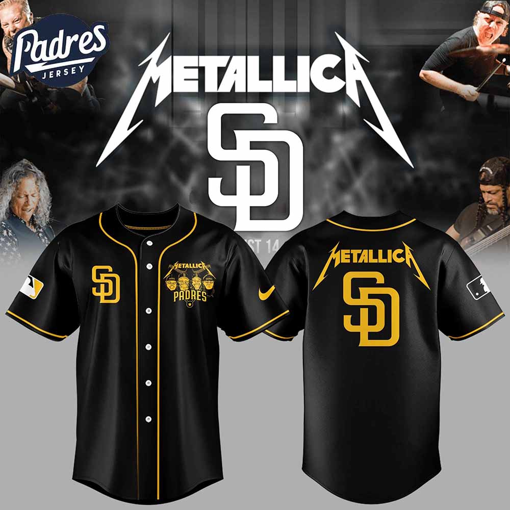San Diego Padres Baseball Metallica Night Baseball Jersey - Padres Jersey Oasis: Elevate Your Baseball Style Game