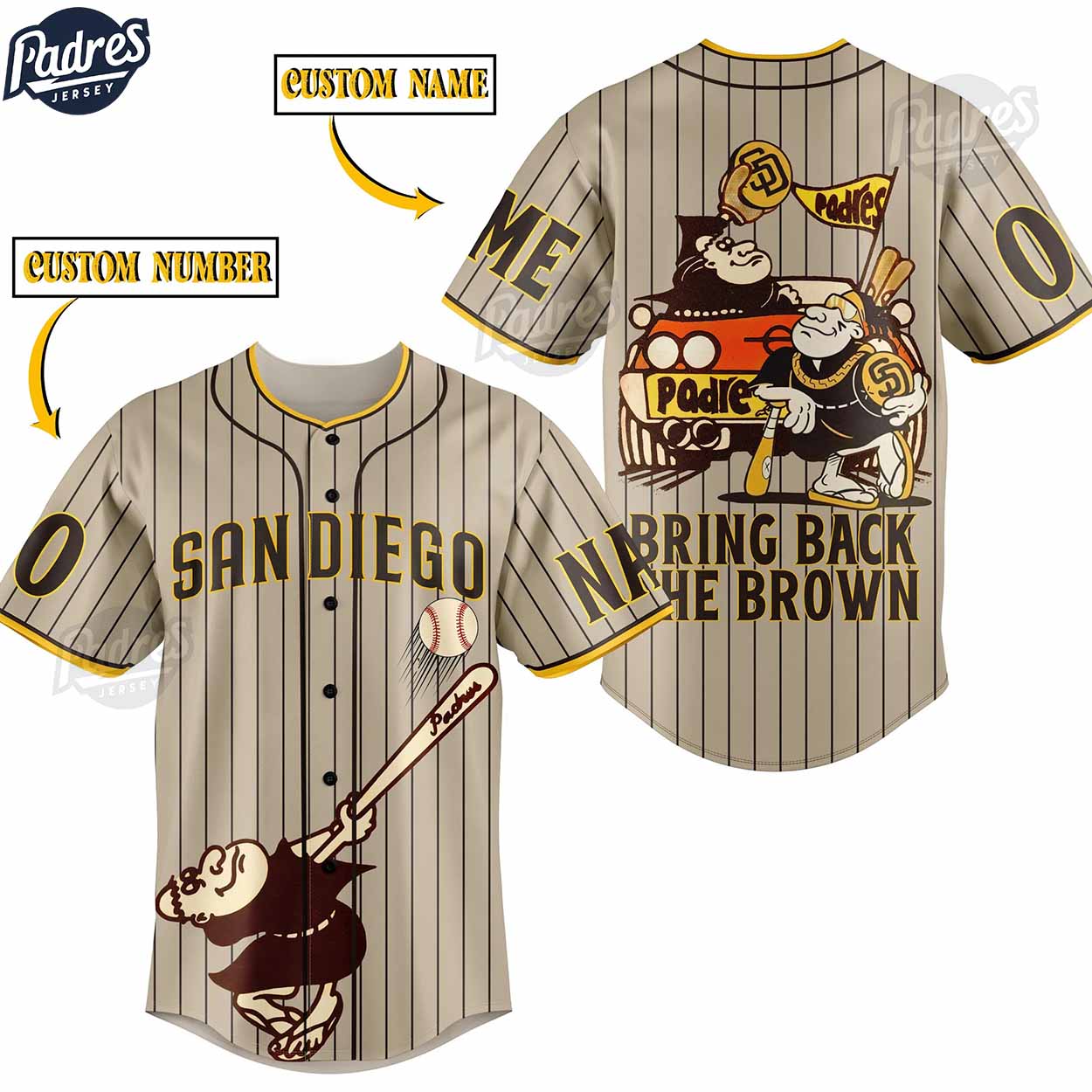 San Diego Padres Custom Baseball Jersey Style - Padres Jersey Oasis: Elevate Your Baseball Style Game