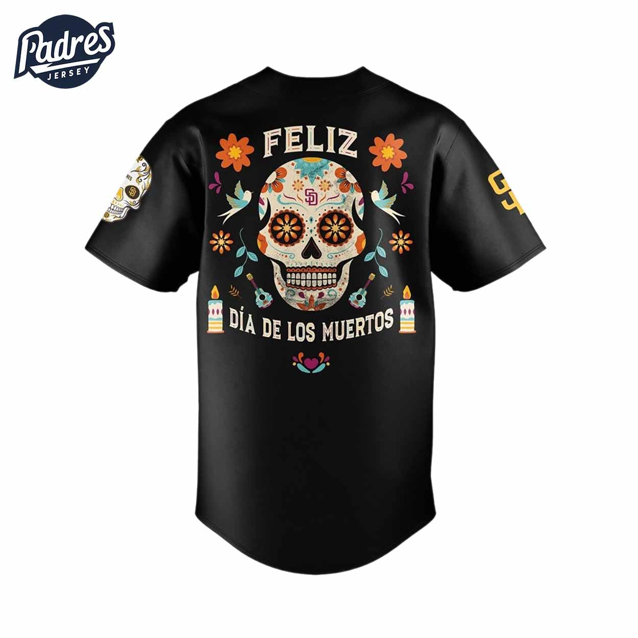 San Diego Padres Dia De Los Muertos Black Baseball Jersey - Padres Jersey Oasis: Elevate Your Baseball Style Game