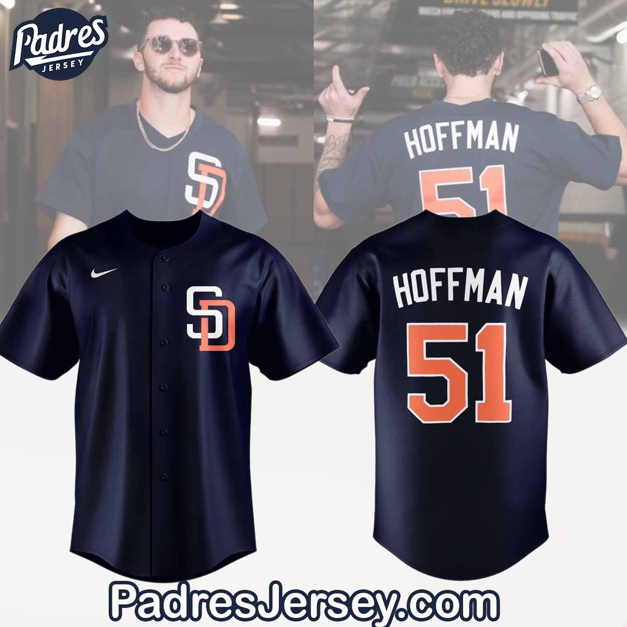 San Diego Padres Hoffman Baseball Jersey Outfit - Padres Jersey Oasis: Elevate Your Baseball Style Game