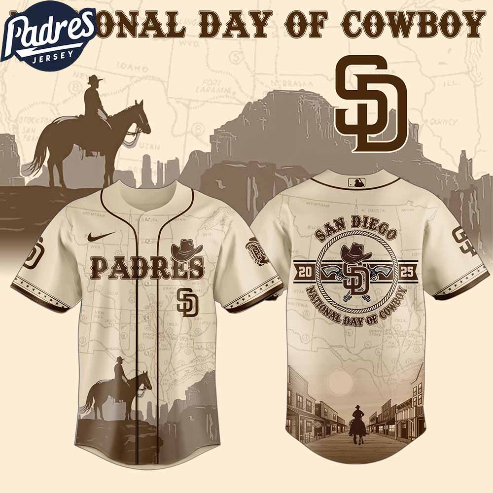 San Diego Padres MLB X National Day Of Cowboy Personalized Baseball Jersey - Padres Jersey Oasis: Elevate Your Baseball Style Game