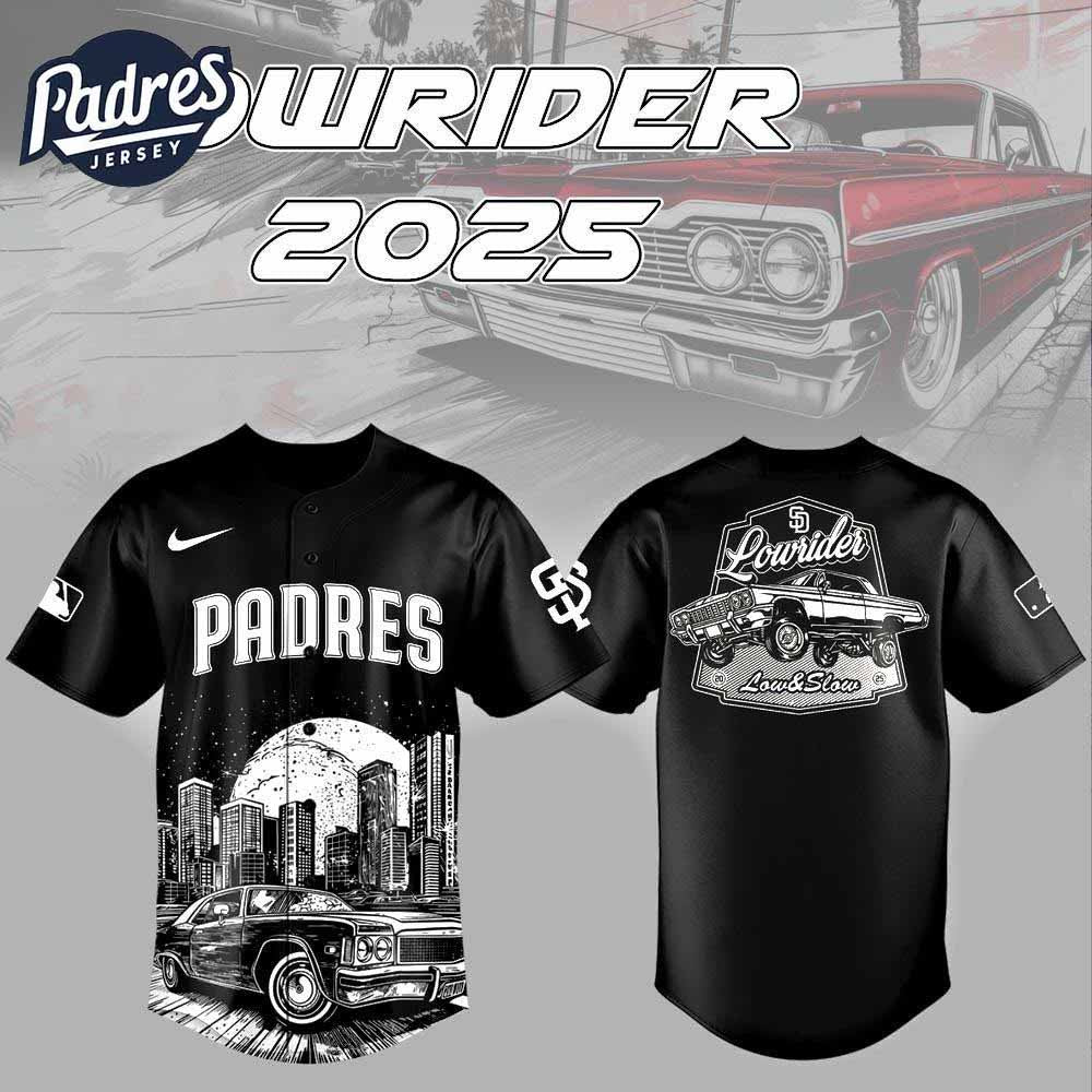 San Diego Padres X Lowrider Limited Edition Baseball Jersey - Padres Jersey Oasis: Elevate Your Baseball Style Game