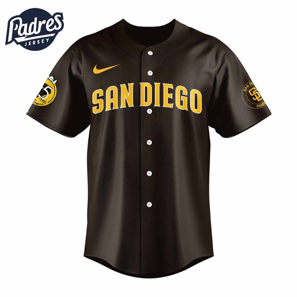 San Diego Padres x Snoopy 75th Anniversary Baseball Jersey - Padres Jersey Oasis: Elevate Your Baseball Style Game
