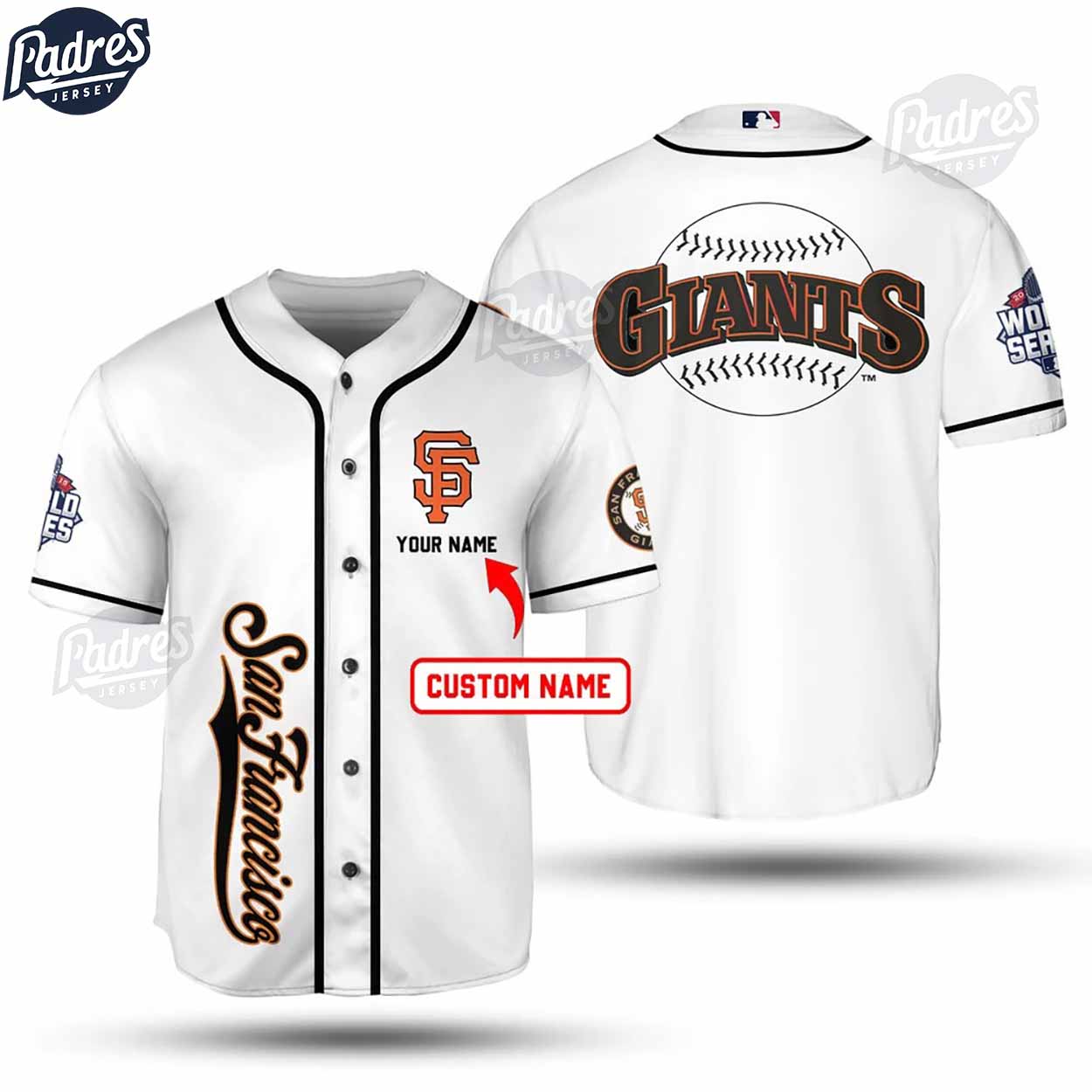 San Francisco Giants White Custom Baseball Jersey - Padres Jersey Oasis: Elevate Your Baseball Style Game