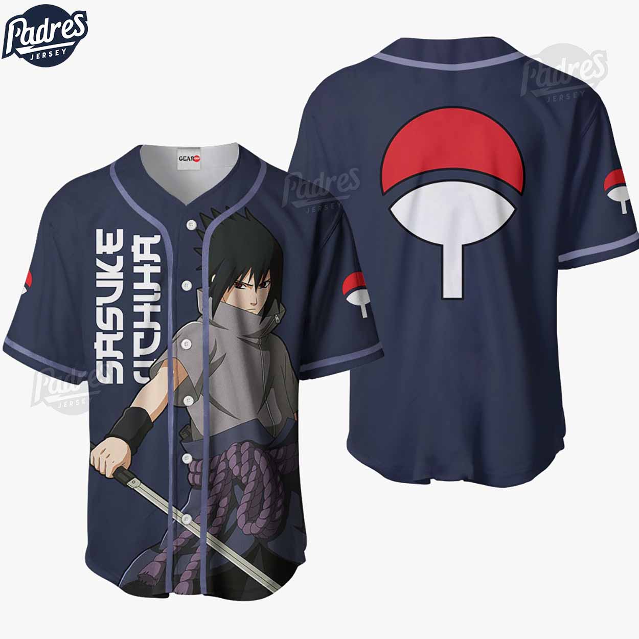 Sasuke Uchiha Baseball Jersey Shirt - Padres Jersey Oasis: Elevate Your Baseball Style Game
