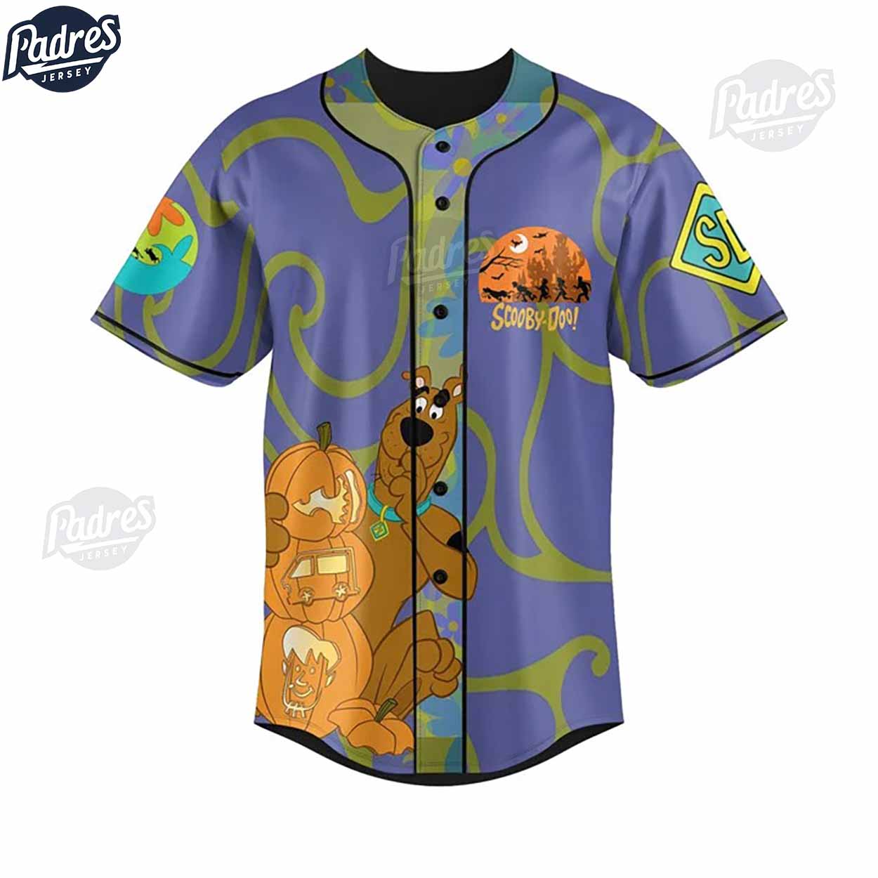Scooby Doo Pizza Ghost Baseball Jersey - Padres Jersey Oasis: Elevate Your Baseball Style Game