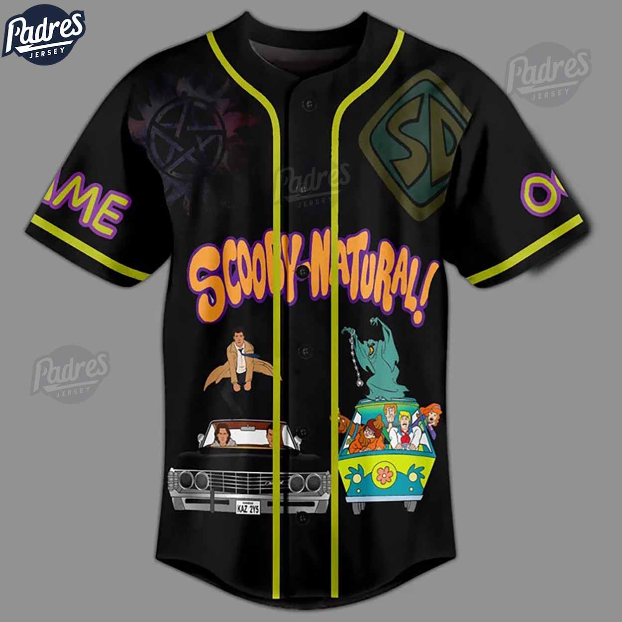 Scooby Doo Scoobynatural Custom Baseball Jersey Style - Padres Jersey Oasis: Elevate Your Baseball Style Game