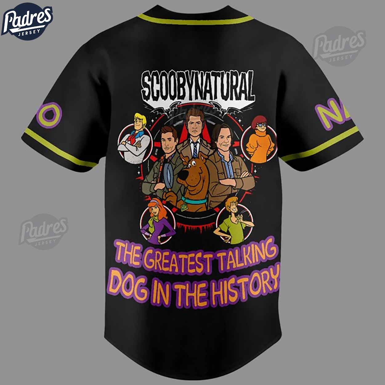 Scooby Doo Scoobynatural Custom Baseball Jersey Style - Padres Jersey Oasis: Elevate Your Baseball Style Game