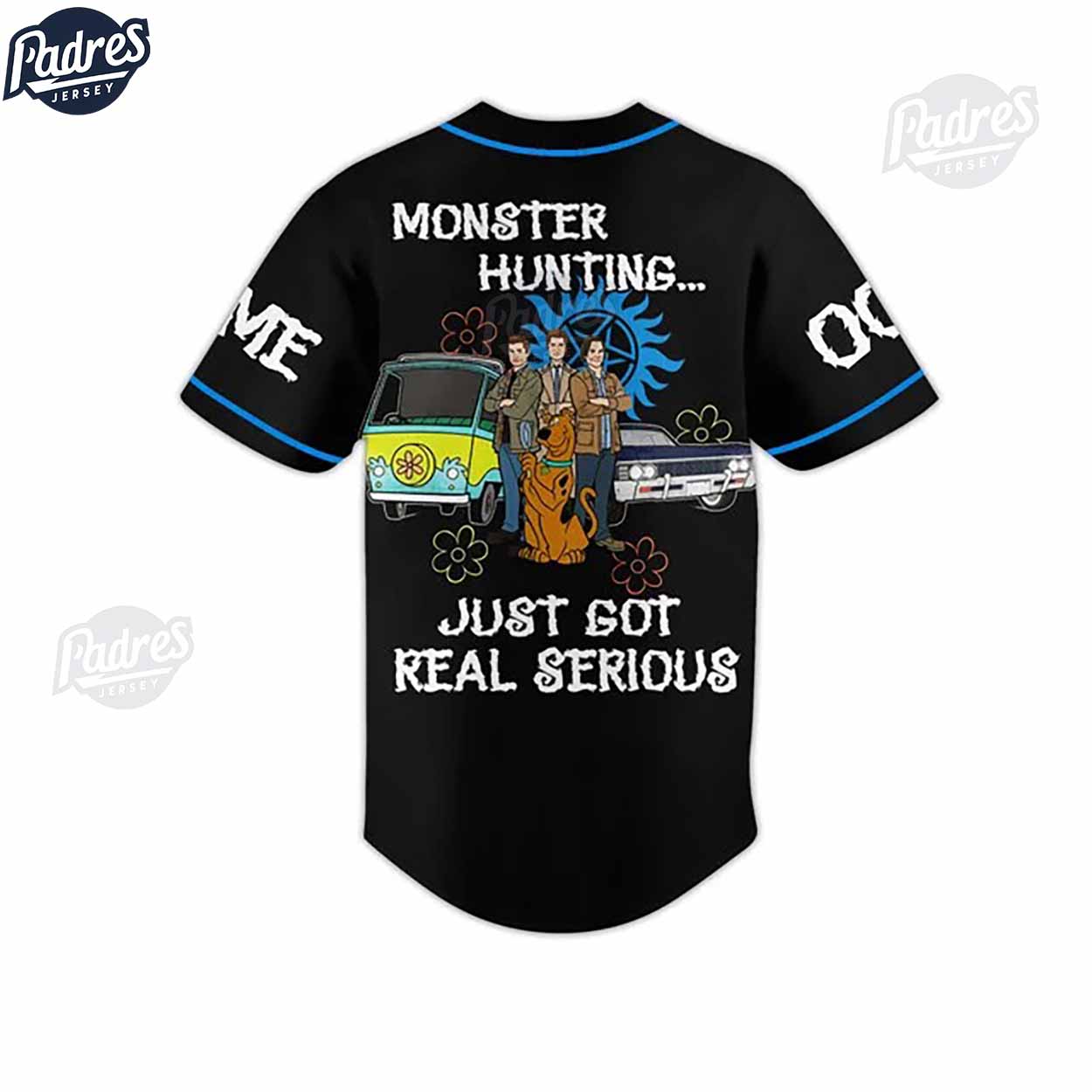 Scoobynatural Scooby-Doo Custom Baseball Jersey - Padres Jersey Oasis: Elevate Your Baseball Style Game